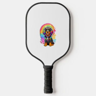 Gay Pride Flag Gordon Setter Dog Lover Rainbow Pri Pickleball Paddle