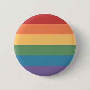 Gay Pride Flag Heathered Button