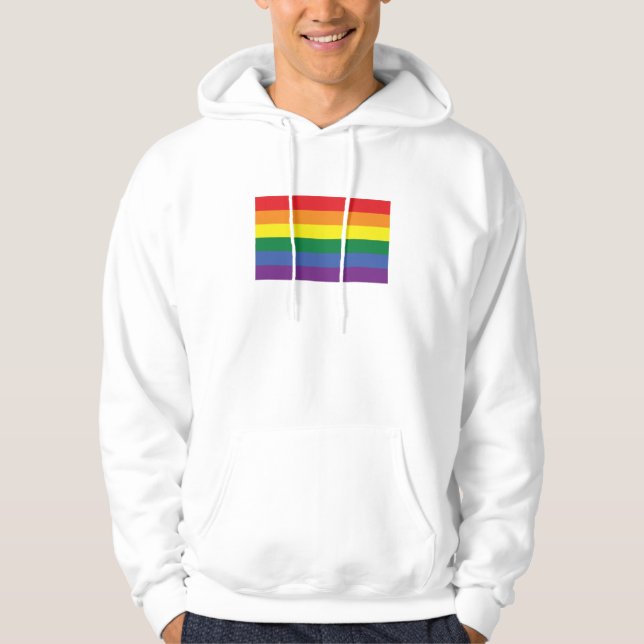 Gay Pride Flag Hoodie (Front)