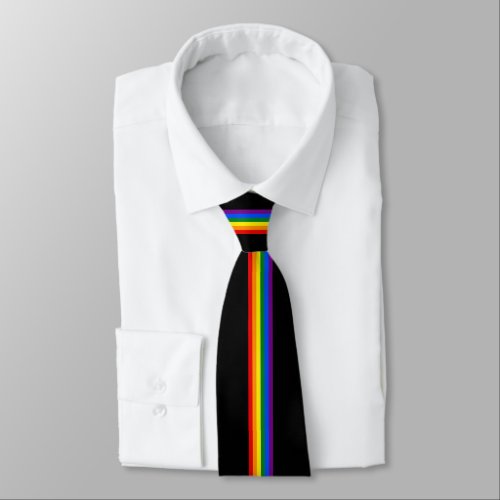 gay pride flag lgbt lgbtq homosexual lesbian rainb neck tie