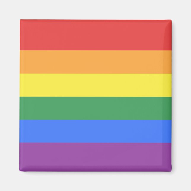Gay Pride Flag Magnet (Front)
