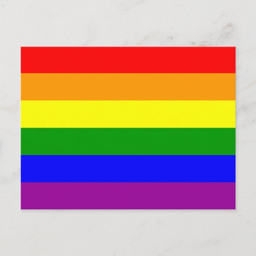 Gay Pride Flag Postcard