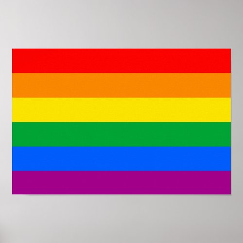 Gay Pride Flag Poster