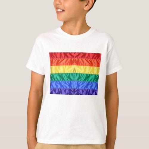 Gay Pride Flag Rainbow Flag LGBTQ Love is Love T_Shirt