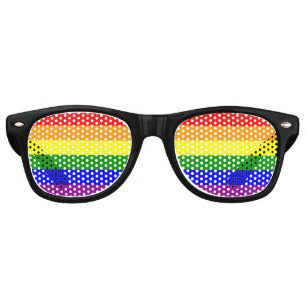 LGBT Rainbow Gay Lesbian Transgender Glasses Case Eyeglasses Hard Shell Storage Spectacle Box