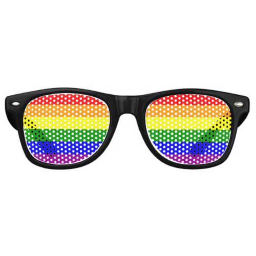 Gay Pride Flag Retro Sunglasses