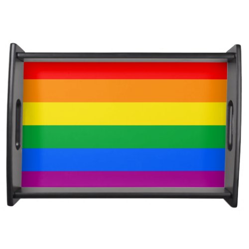 Gay Pride Flag Serving Tray