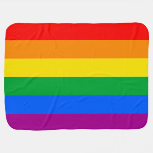 Gay Pride Flag Swaddle Blanket