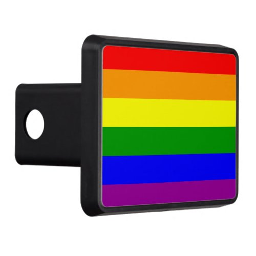 Gay Pride Flag Trailer Hitch Cover