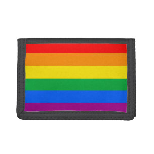Gay Pride Flag Trifold Wallet