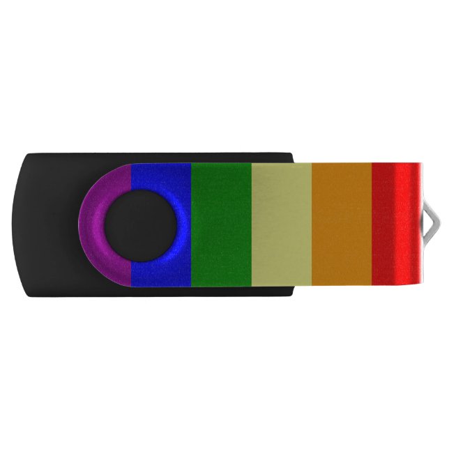 Gay Pride Flag USB Flash Drive (Front)