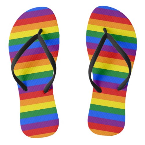 Gay Pride Flip Flops