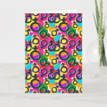Gay Pride Gender Neon Pattern Card