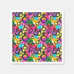 Gay Pride Gender Neon Pattern Napkins