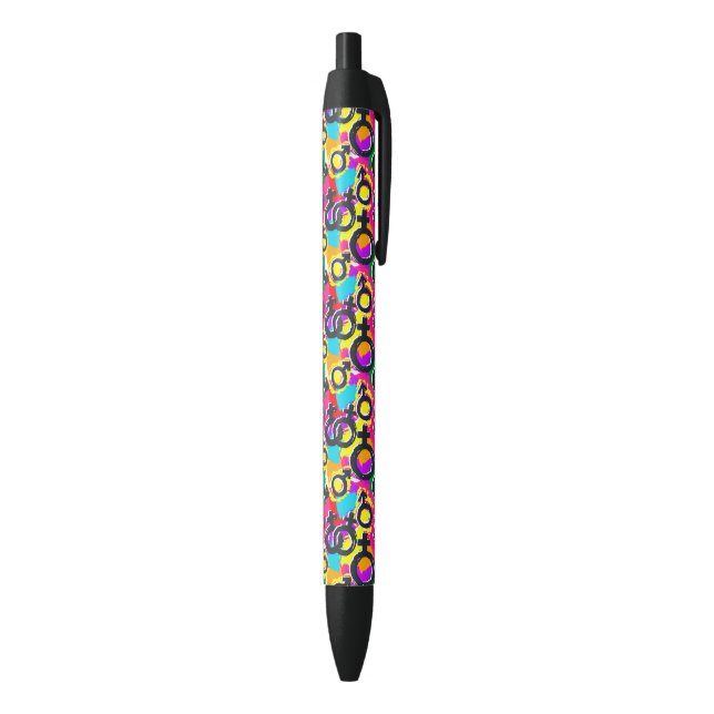 Gay Pride Gender Neon Pattern Pen (Bottom (Vertical))