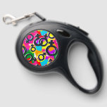 Gay Pride Gender Neon Pattern Retractable Pet Leash