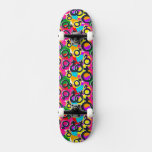 Gay Pride Gender Neon Pattern Skateboard