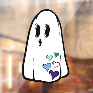 Gay Pride Ghost Window Cling