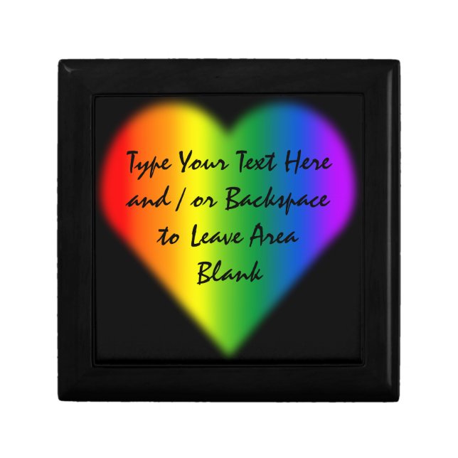 Gay Pride Gift Box Rainbow Love Jewelry Boxes (Front)