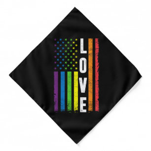 Gay Pride Gifts Men Women LGBT Rainbow Flag Gay Lo Bandana