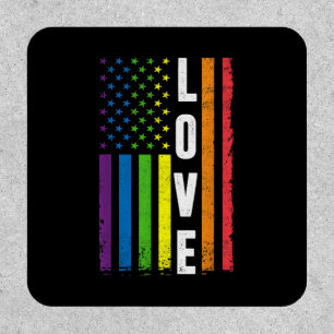 Gay Pride Gifts Men Women LGBT Rainbow Flag Gay Lo Patch