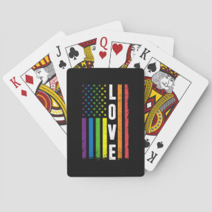 Gay Pride Gifts Men Women LGBT Rainbow Flag Gay Lo Poker Cards
