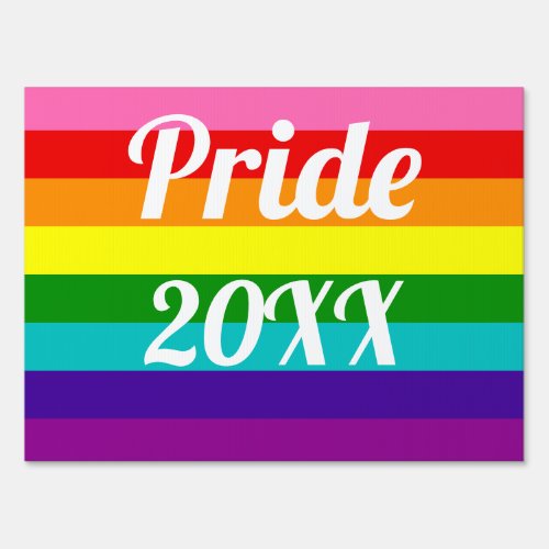 Gay Pride Gilbert Baker Flag Sign