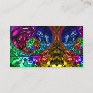 Gay Pride Glitter Party Confetti Rainbow LGBT Business Card