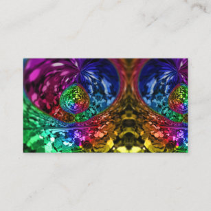 Gay Pride Glitter Party Confetti Rainbow LGBT Business Card