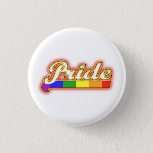 Gay Pride Glowing Pride Pinback Button