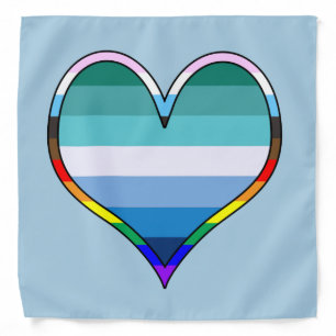 Gay Pride Heart Bandana