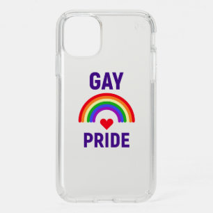 Gay Pride   Heart & Rainbow Speck iPhone 11 Case