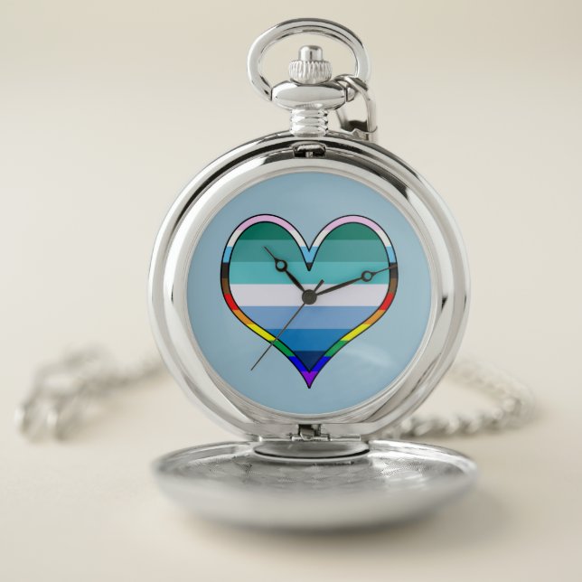 Gay Pride Heart Watch (Inside)
