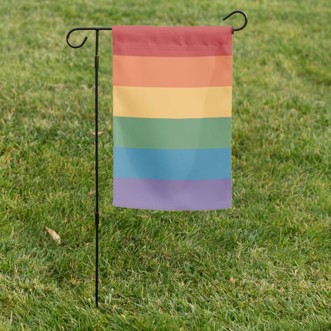 Gay Pride Heathered Flag (In SItu)