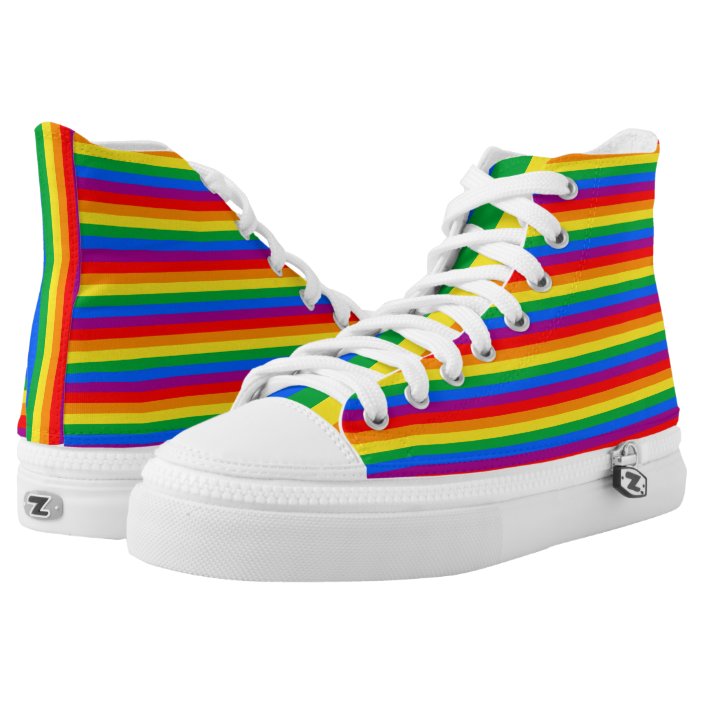 Gay Pride High-Top Sneakers | Zazzle.com