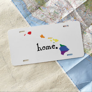Gay Pride Home Hawaii License Plate