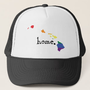 Gay Pride Home Hawaii Trucker Hat