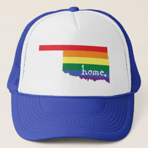 Gay Pride Home Oklahoma Trucker Hat