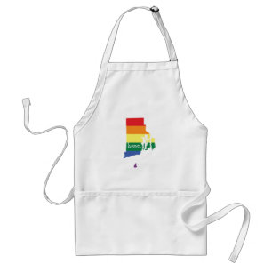 Gay Pride Home Rhode Island Adult Apron