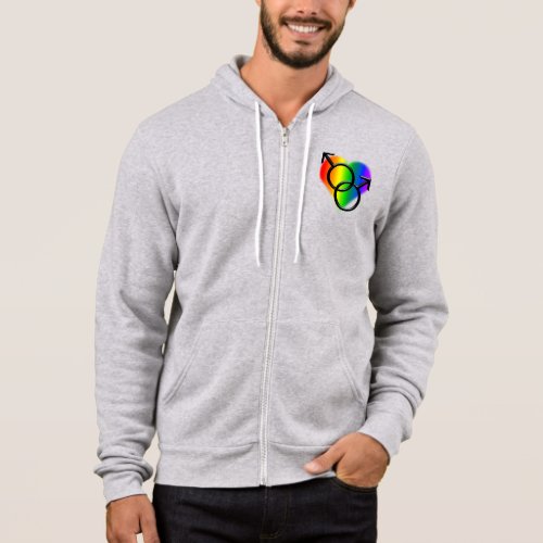 Gay Pride Hoodie Mens Rainbow Love Hoodie Jacket