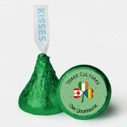 Gay Pride Irish Canadian Flags Shamrock Name Hersheys Kisses