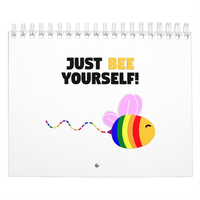 Gay pride just be yourself calendar (Cover)