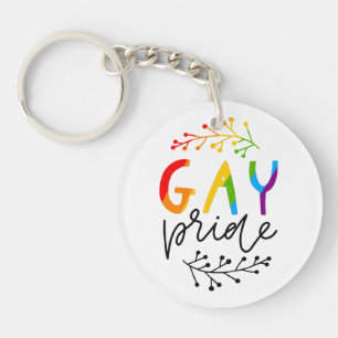 Gay Pride Keychain