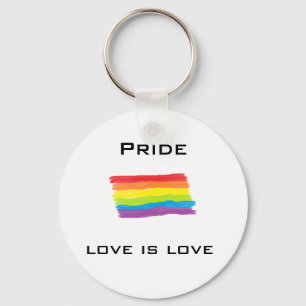 Gay pride keyring
