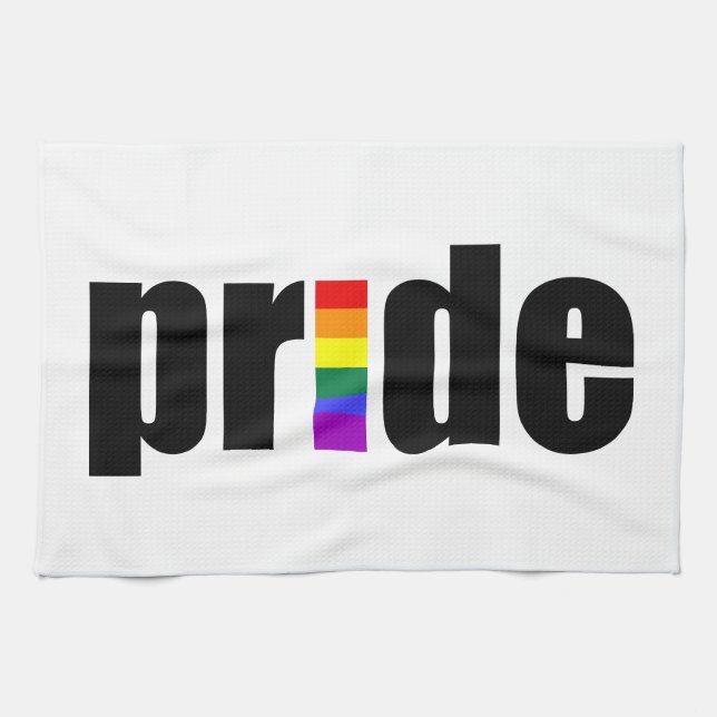 Gay Pride Kitchen Towel (Horizontal)