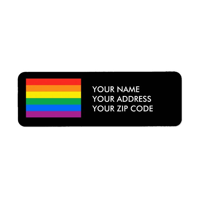 GAY PRIDE LABEL (Front)