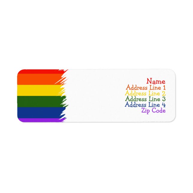 Gay Pride Label (Front)