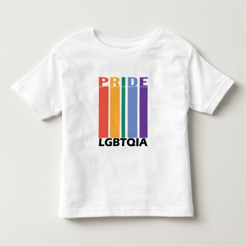 Gay Pride LBGTQIA Rainbow 1 Toddler T_shirt