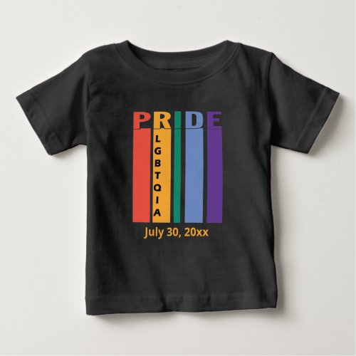 Gay Pride LBGTQIA Rainbow 2 Baby T_Shirt