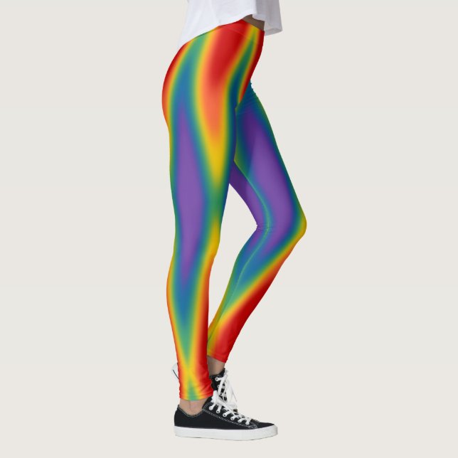 Gay Pride Leggings Rainbow Love Stretchy Pants (Right)
